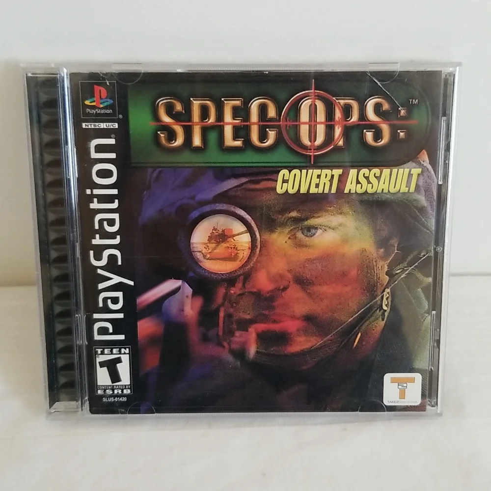 Spec Ops Covert Assault & Stealth Patrol PS1 Sony PlayStation Manual Game Case